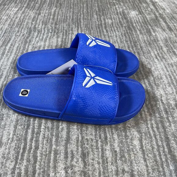Nike Kobe Offcourt Slide Shoes Mens Size 12 Hyper Royal White Sandals IF2870 main image 4